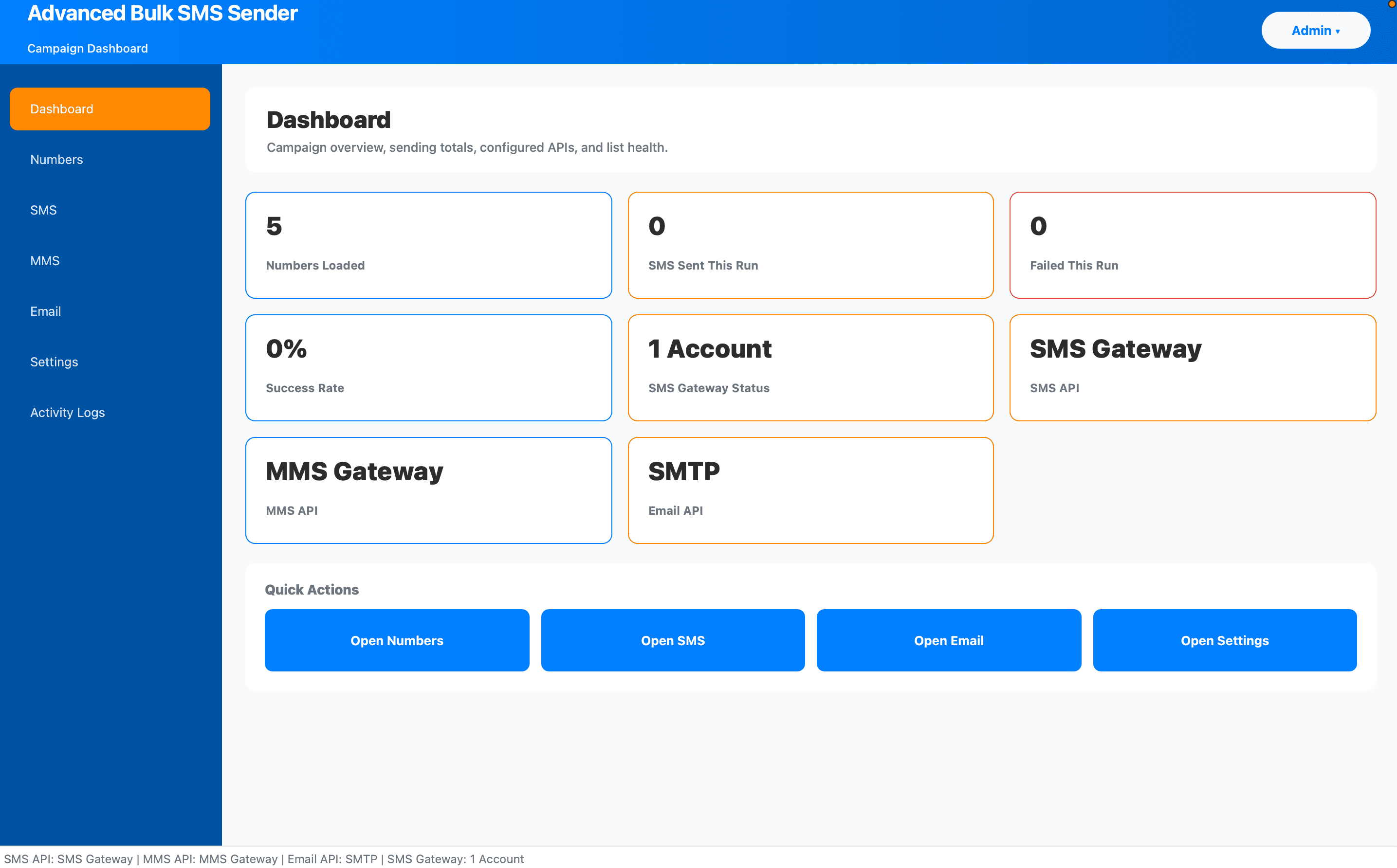 Software preview: Best Bulk SMS Sender | SMS, MMS & SMTP Email Campaign Tool