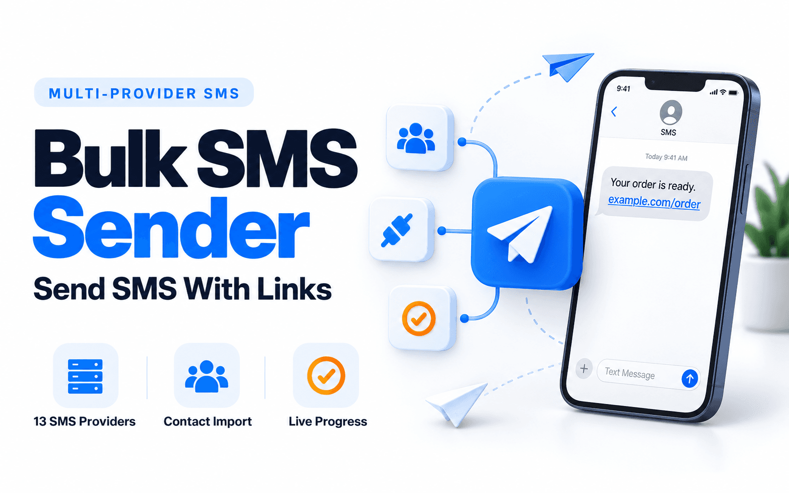 Software preview: Send Unlimited Bulk SMS without Account Ban | Send SMS with Link
