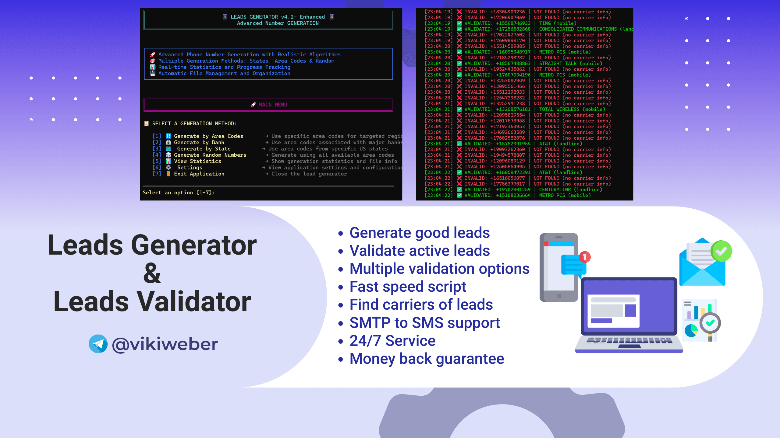 Software preview: Leads Generator and Validator Tool CLI Based